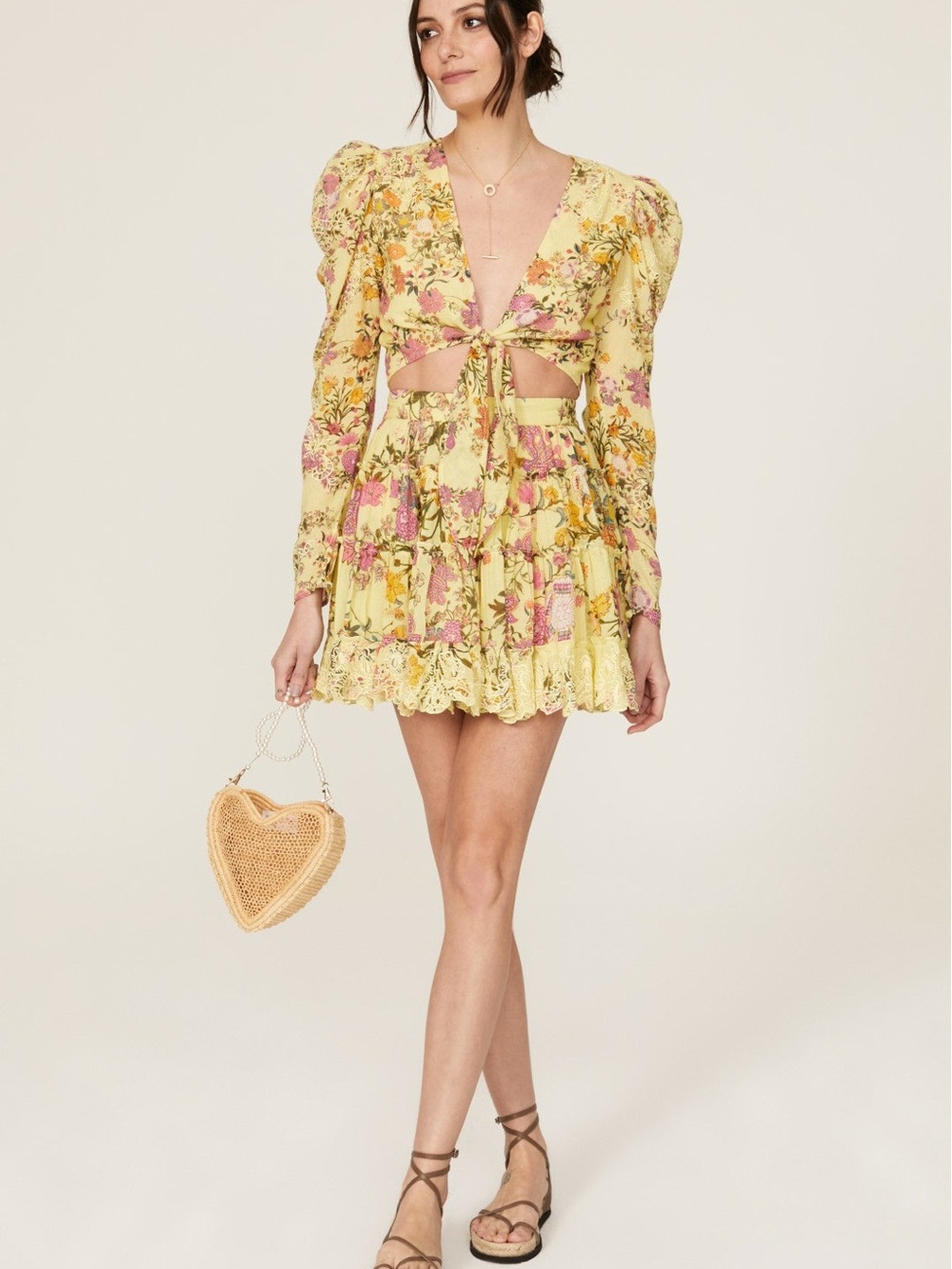 Hemant & Nandita Lyla Flora Skirt - Size Small - NWOT